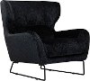 Contemporary Dark Blue Slate Accent Chair - Dominic
