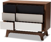 Modern Walnut Brown Dresser - Wilt-5