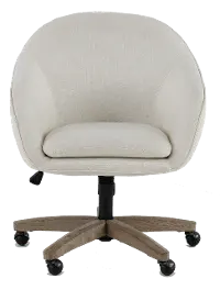 Chic White Office Chair - Nora