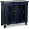 Navy Blue Two Door Accent Cabinet - Allison