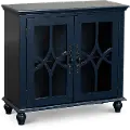Navy Blue Two Door Accent Cabinet - Allison