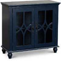 Navy Blue Two Door Accent Cabinet - Allison