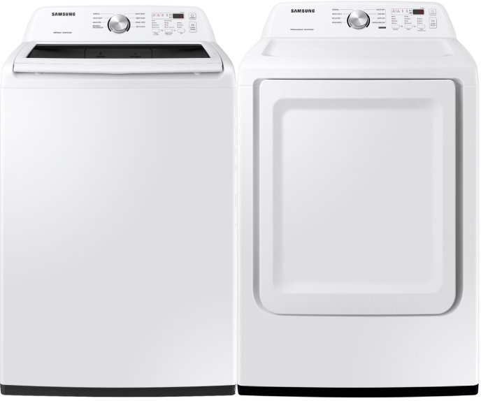 KIT Samsung White Electric Laundry Pair - 3200-1