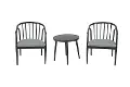 11890018T001-AL Pasadena Patio Black 3 Piece Chat Set