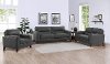Gray Leather 3 pc Set - Miami