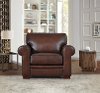 Classic Carmel Brown Leather Chair - Eglinton