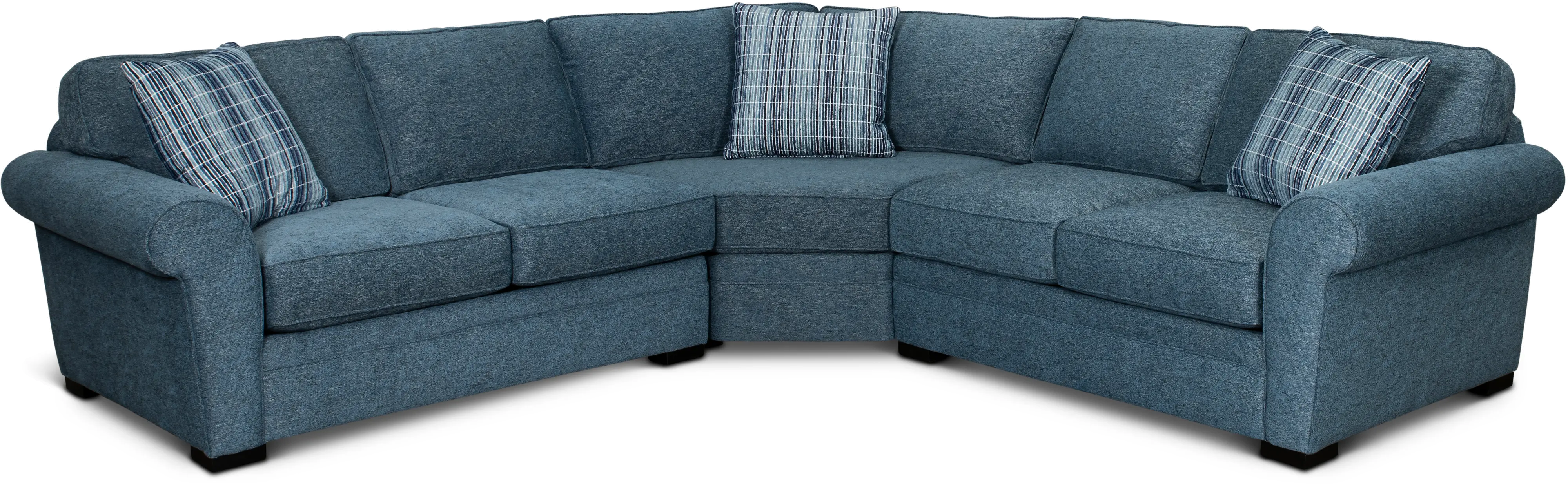 KIT Orion Blue 3-Piece Curved Sectional-1