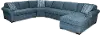 KIT Orion Blue 4-Piece U-Shaped Sectional