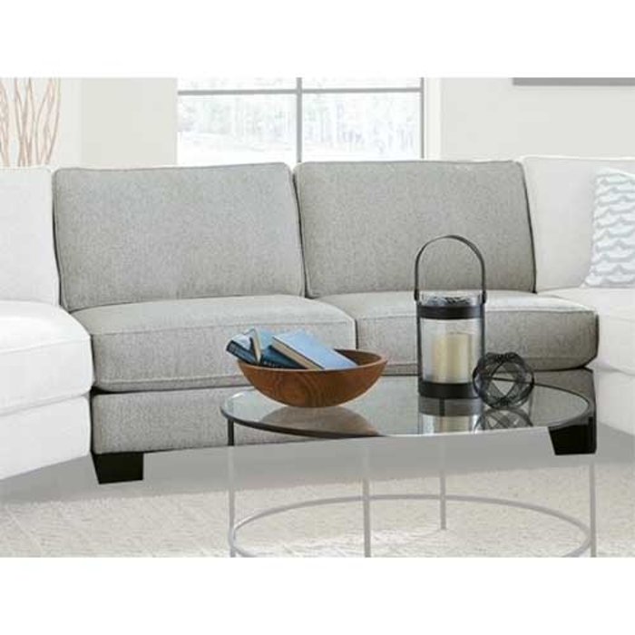 S041503XXX Contemporary Oatmeal Armless Loveseat - Pisces