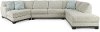 KIT Off-White 3 Piece Sectional Sofa with RAF Chaise - Pisces
