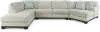 KIT Pisces Off-White 3 Piece Chaise Sectional