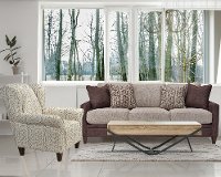 Contemporary Mocha Brown and Fog Gray Sofa - Alvarado-2