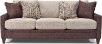 Contemporary Mocha Brown and Fog Gray Sofa - Alvarado-4