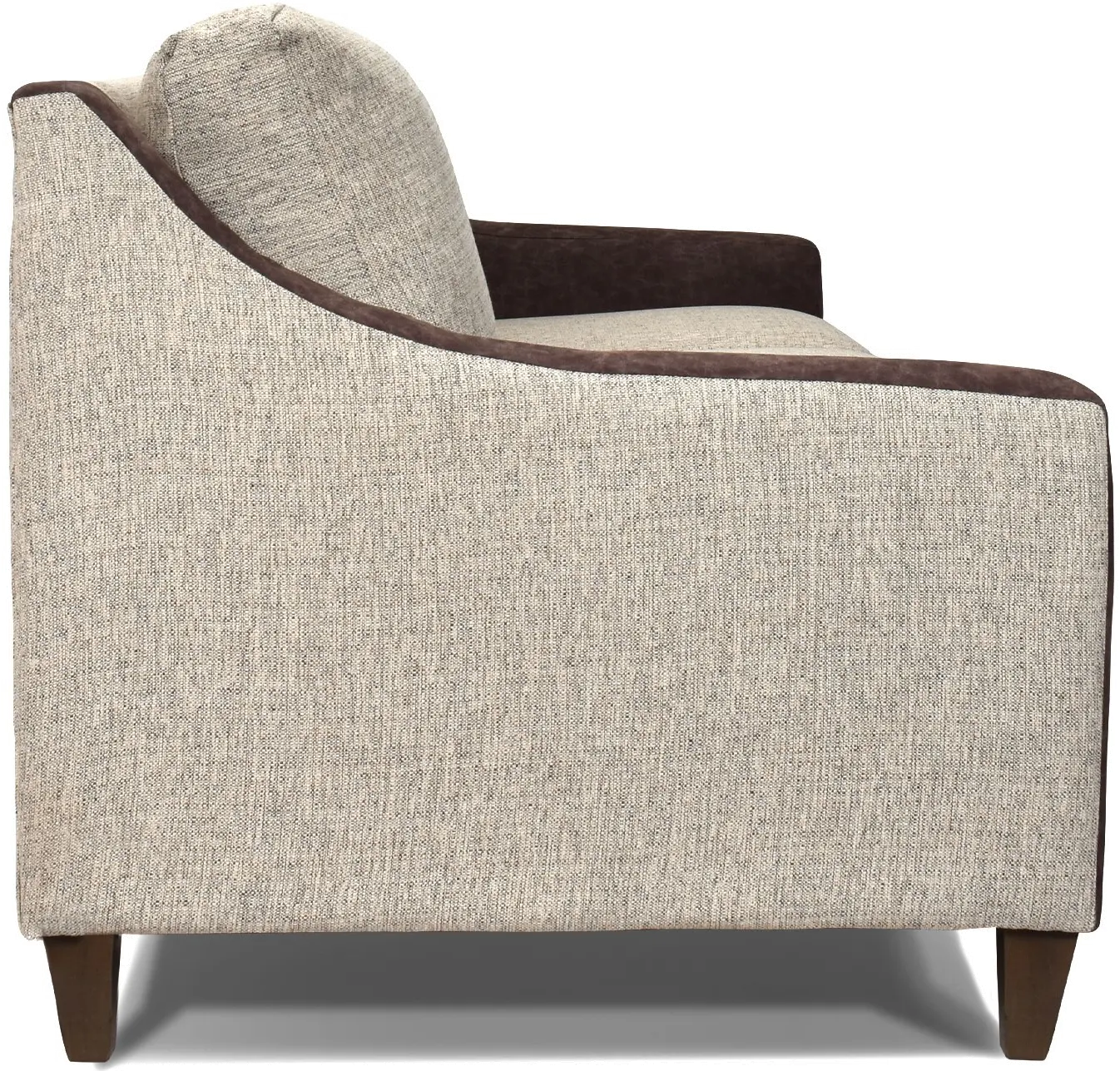 Contemporary Mocha Brown and Fog Gray Sofa - Alvarado-5