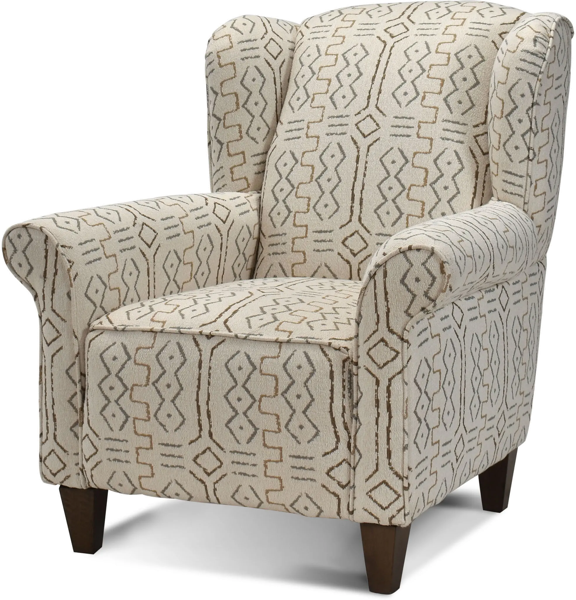 Contemporary Light Beige Accent Chair - Alvarado-2