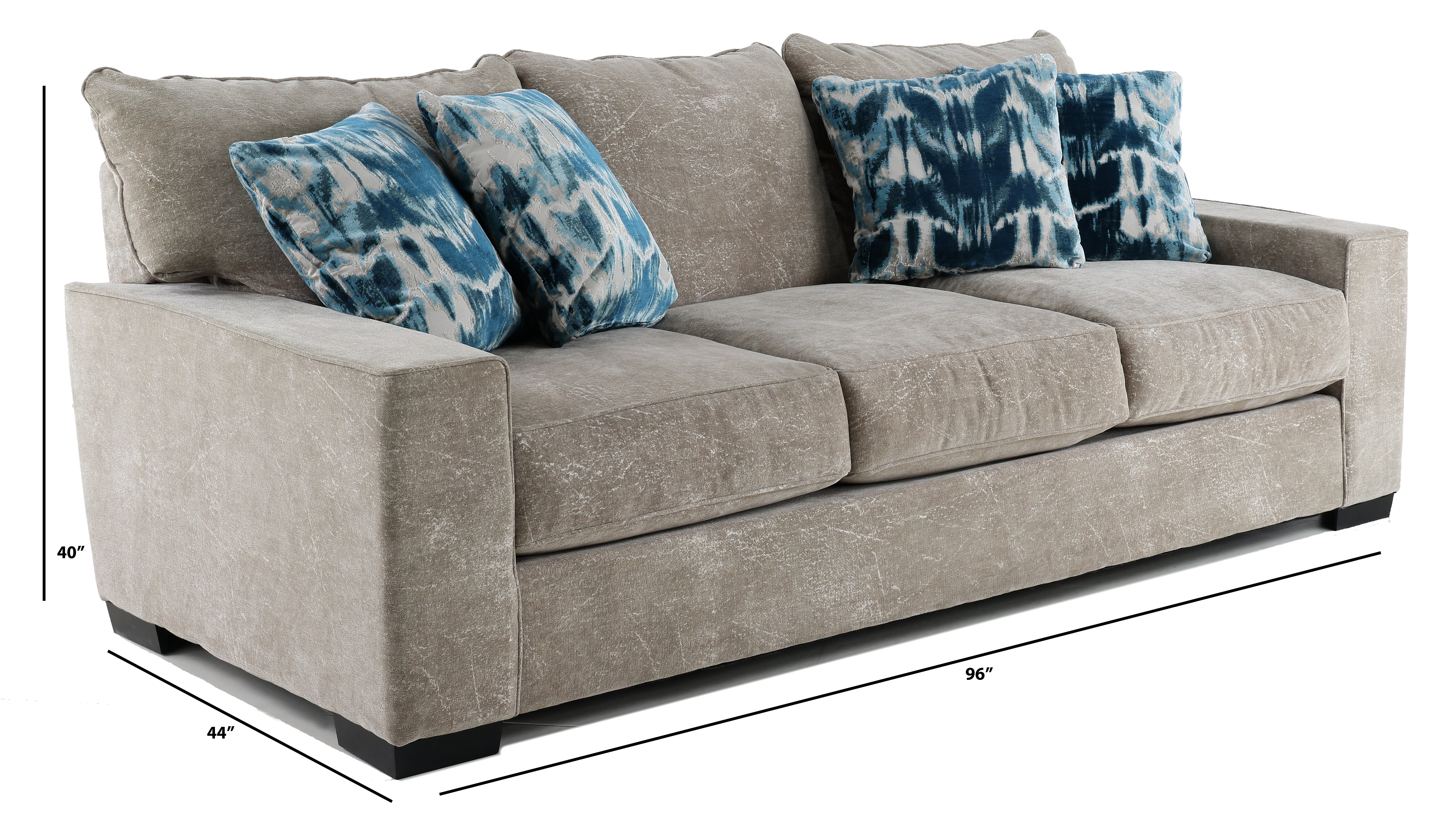 Contemporary Pebble Beige Sofa - Troy-4