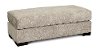 Contemporary Pebble Beige Ottoman - Troy
