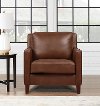 New Haven Contemporary Tobacco Brown Leather Chair