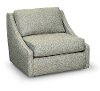 Transitional Midnight Gray Swivel Accent Chair - Romee