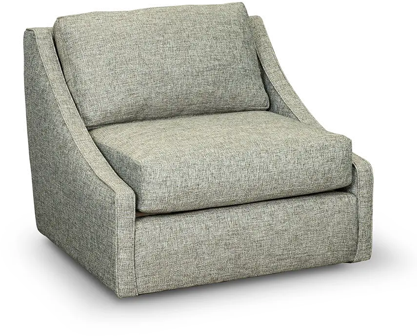 Transitional Midnight Gray Swivel Accent Chair - Romee-4