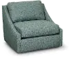 Romee Aegean Blue Swivel Accent Chair