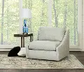 Romee Spa Gray Swivel Accent Chair