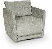 Contemporary Smoke Gray Swivel Accent Chair - Elon
