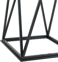 Contemporary White Marble and Metal Round Counter Height Dining Table - Rocco-4