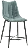 Rocco Gray Upholstered Counter Height Stool