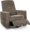 Mystery Chestnut Brown Swiveling Glider Recliner
