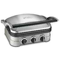 GRID-8NBJ2 Cuisinart Griddler 5 in 1 Grill - Brushed Stainless Steel