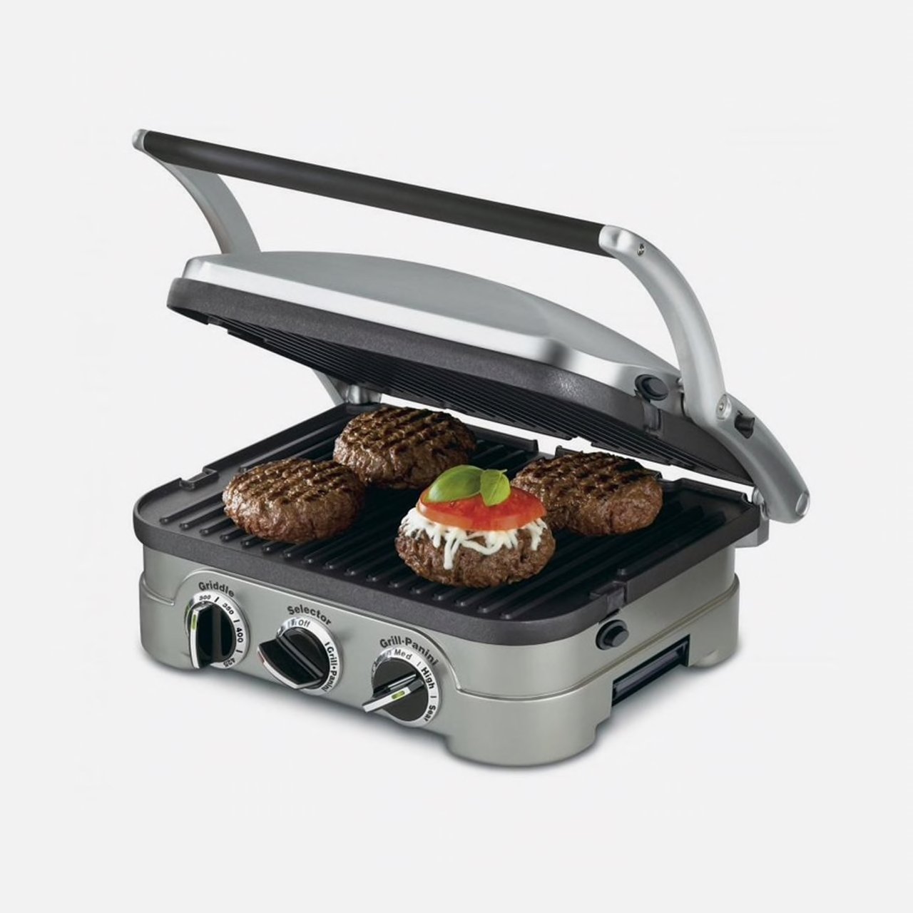 GRID-8NBJ2 Cuisinart Griddler 5 in 1 Grill - Brushed Stainless Steel-2