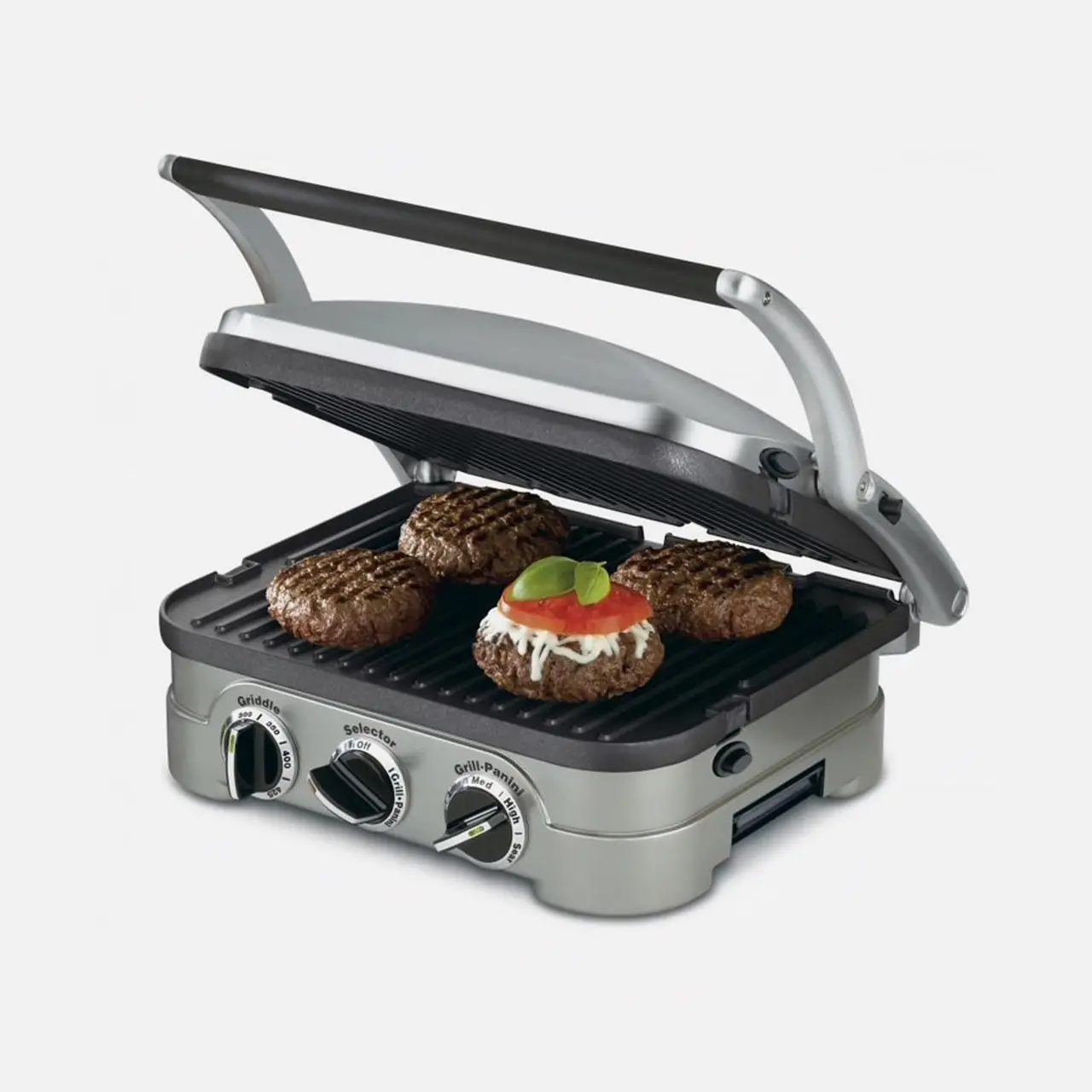 GRID-8NBJ2 Cuisinart Griddler 5 in 1 Grill - Brushed Stainless Steel-2