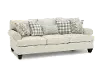 Casual Traditional Cotton Off-White Sofa - Branson