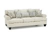 Casual Traditional Cotton Off-White Sofa - Branson