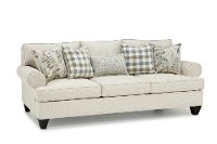 Casual Traditional Cotton Off-White Sofa - Branson-1
