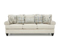 Casual Traditional Cotton Off-White Sofa - Branson-2