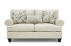 Casual Traditional Cotton Off-White Loveseat - Branson