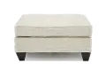 Branson Cotton Off-White Ottoman