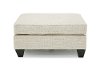 Casual Traditional Cotton Off-White Ottoman - Branson