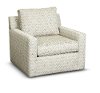 Casual Traditional Citron Pattern Swivel Chair - Branson