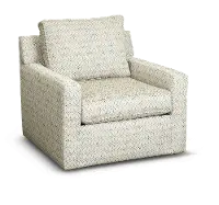 Casual Traditional Citron Pattern Swivel Chair - Branson