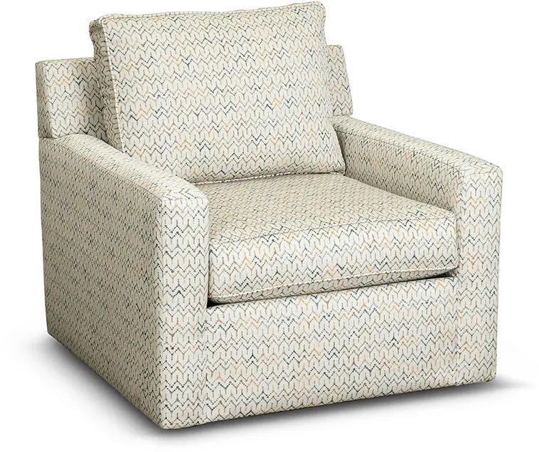 Casual Traditional Citron Pattern Swivel Chair - Branson-2