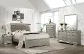 Contemporary Gray 4 Piece Queen Bedroom Set - Amalia