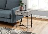 Grey Metal Accent Table