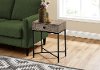 Taupe Metal Accent Table