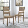 CF501217-RB Rustic Brown Ladderback Dining Room Chair (Set of 2) - Joanna