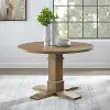 KF13060RB Joanna Rustic Brown Round Dining Table