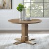 KF13060RB Rustic Brown Round Dining Table- Joanna