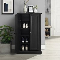 CF3106-BK Seaside Black Accent Storage Cabinet